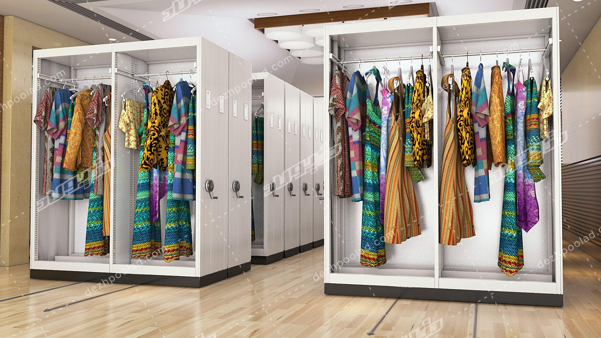 سيستم نگهداري لباس و اشياء موزه ای Museum clothing and objects storage system