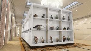 سيستم نگهداري لباس و اشياء موزه ای Museum clothing and objects storage system