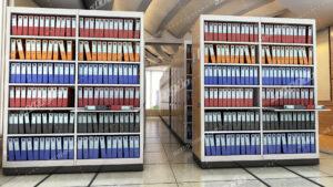 سیستم قفسه بندی متحرک اداری الکتریکی Office mobile shelving system electric