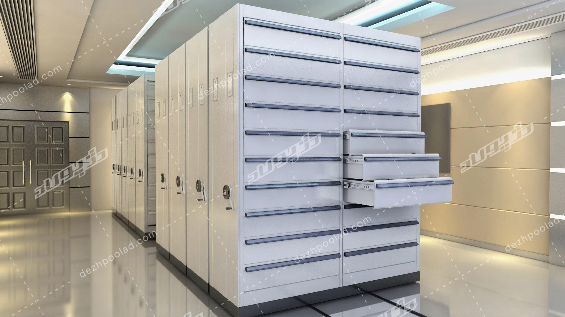 بررسی ابعاد در قفسه بایگانی ریلی بررسی ابعاد در قفسه بایگانی ریلی