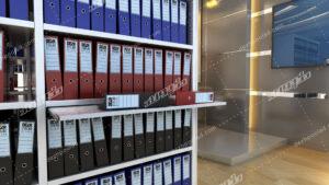 سیستم قفسه بندی متحرک اداری مکانیکی Mechanical office mobile shelving system