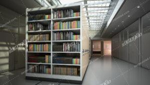 سیستم قفسه بندی متحرک اداری مکانیکی ام دی اف Office mobile shelving system mechanical mdf