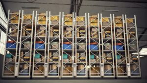 سیستم قفسه بندی متحرک انبار سنگین Warehouse mobile shelving system heavy