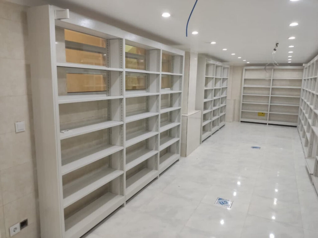 Library shelves of Imam Ali (AS) library in Qom Library shelves of Imam Ali (AS) library in Qom
